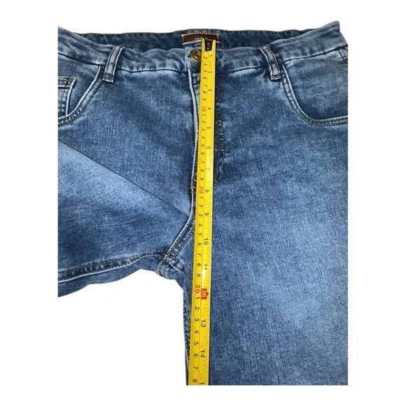 Kut From The Kloth Jodi High Rise Wide Leg  Blue Denim Women's Jeans  Size 12 - Picture 13 of 16